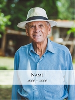 Rectangle Full Photo - Name/Dates