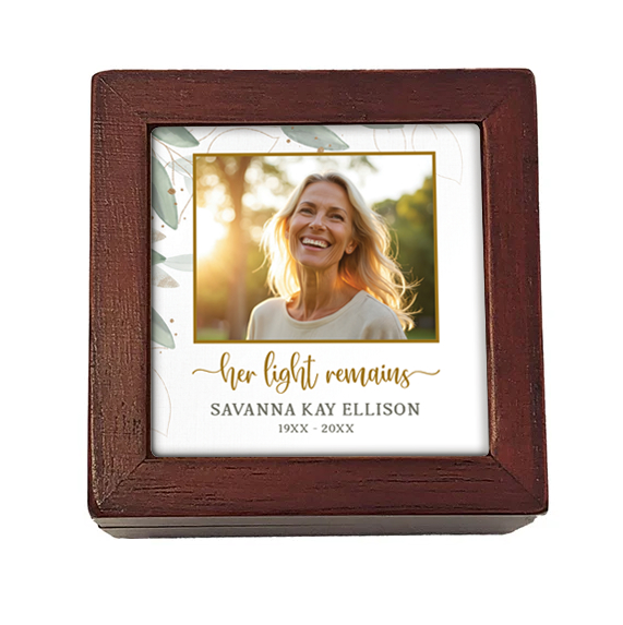 Keepsake Memory Box – Personalized Photo Gift (2x2) 1