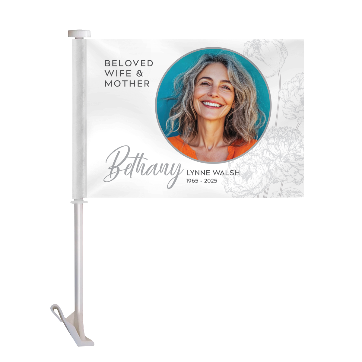 Final Journey Car Flag – Personalized Funeral Tribute Flag 4