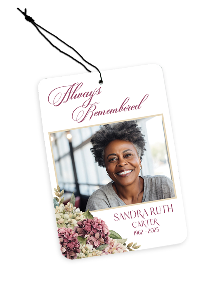 Remembrance Photo Memorial Air Freshener – Personalized Scent Keepsake 3