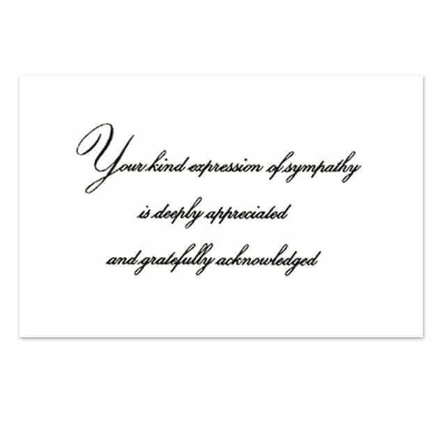 101 Acks - Formal Acks - Thermographic Raised Lettering