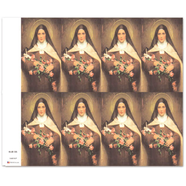 St. Theresa 8-up Prayer Cards