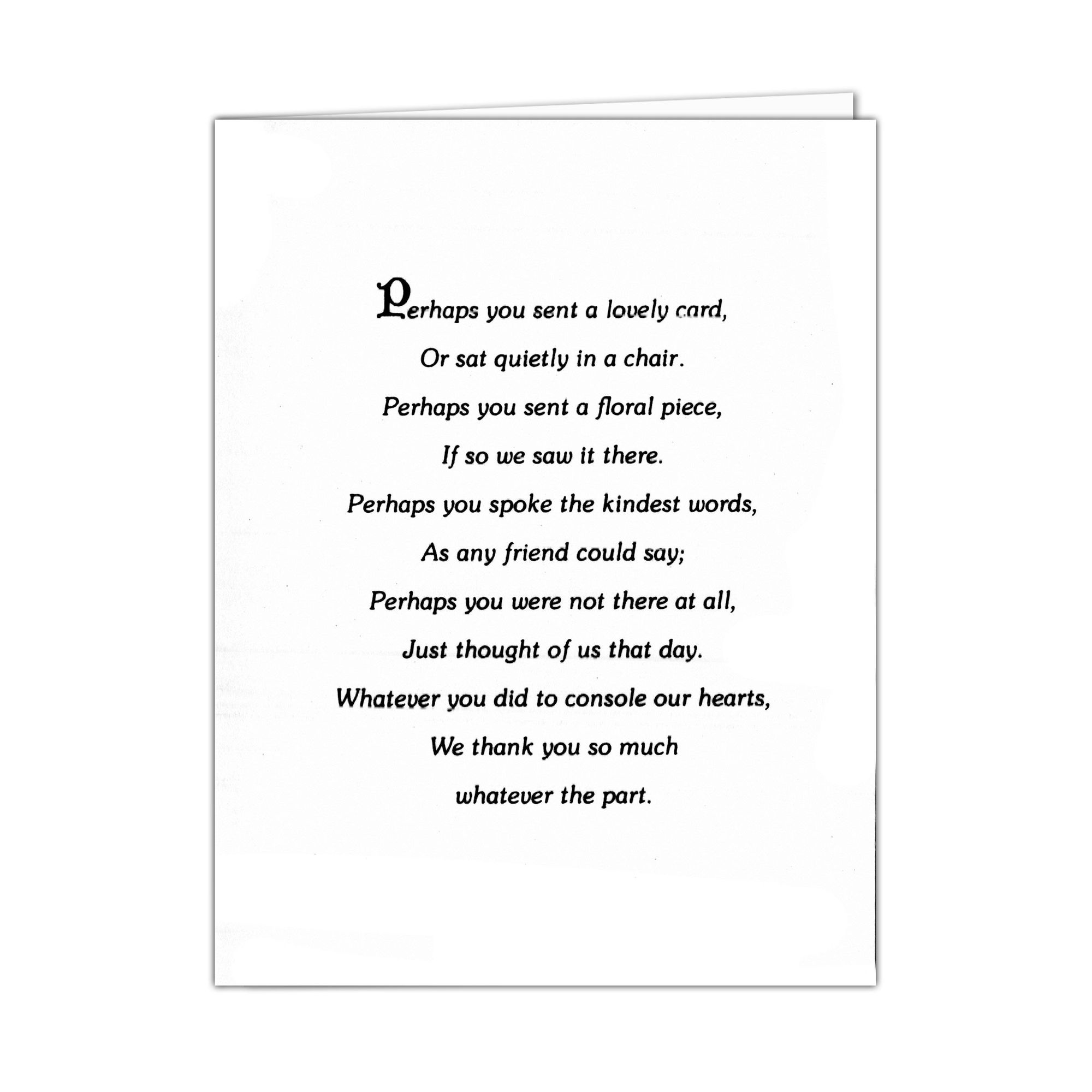 108 Acks - Formal Acks - Thermographic Raised Lettering