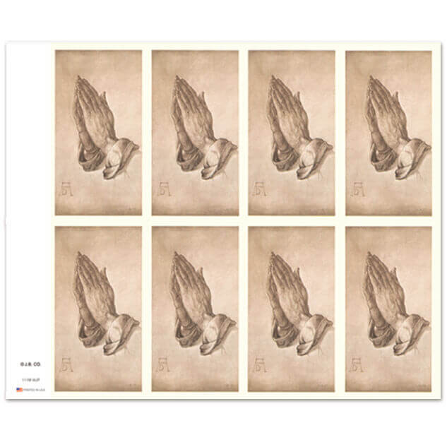 Praying Hands 8-up Prayer Cards Praying Hands 8-up Prayer Cards