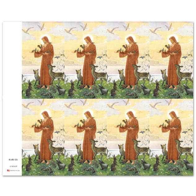 St. Francis 8-up Prayer Cards