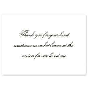 Pallbearer Cards - Casket Bearer Cards Pallbearer Cards - Casket Bearer Cards