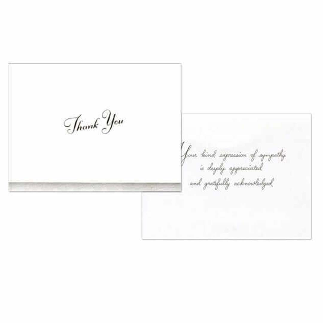 133 Black Classic Acknowledgment - Thank You