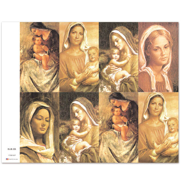 175M Assorted Subjects 8-up Prayer Cards