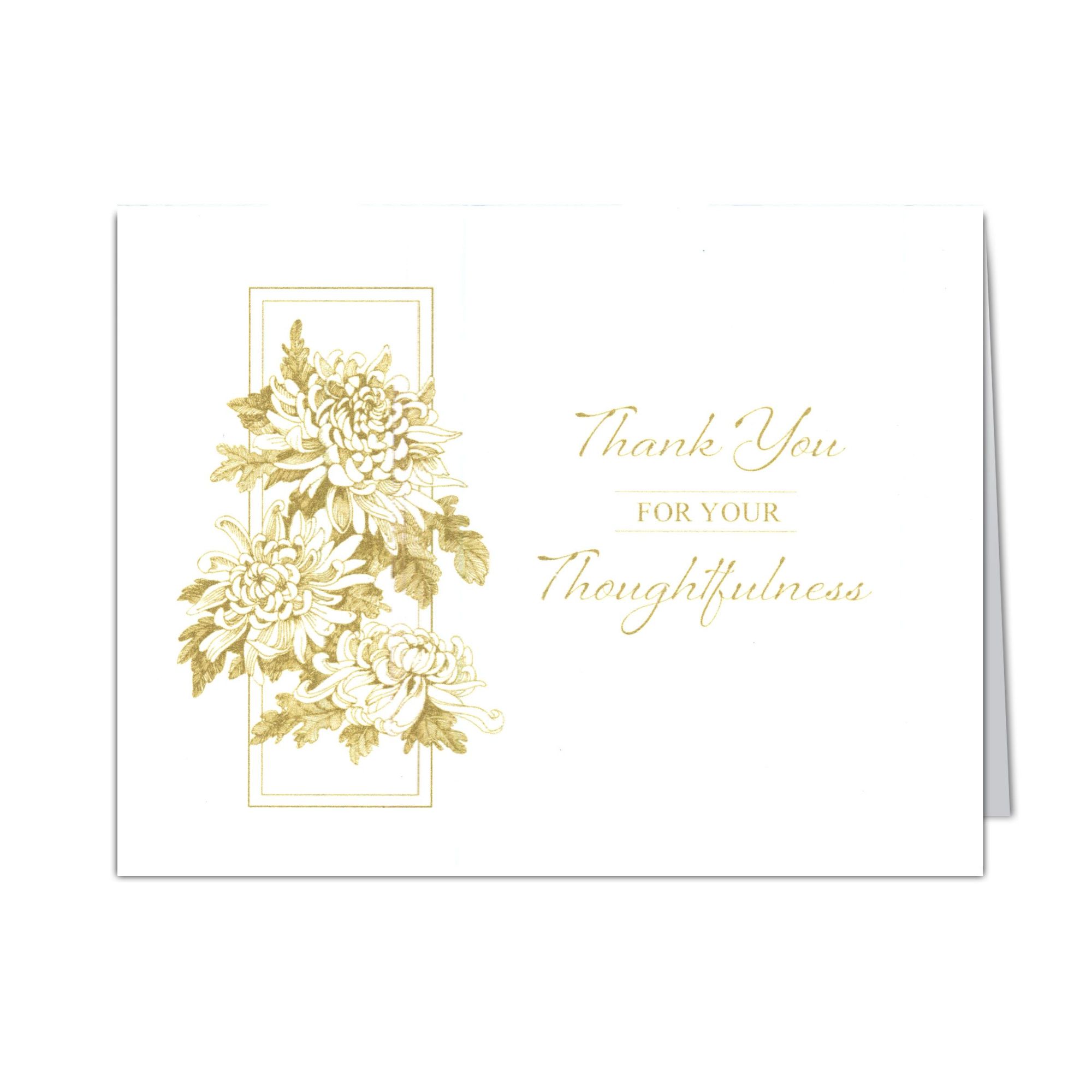 180 Acks - Garden Blooms Acknowledgment