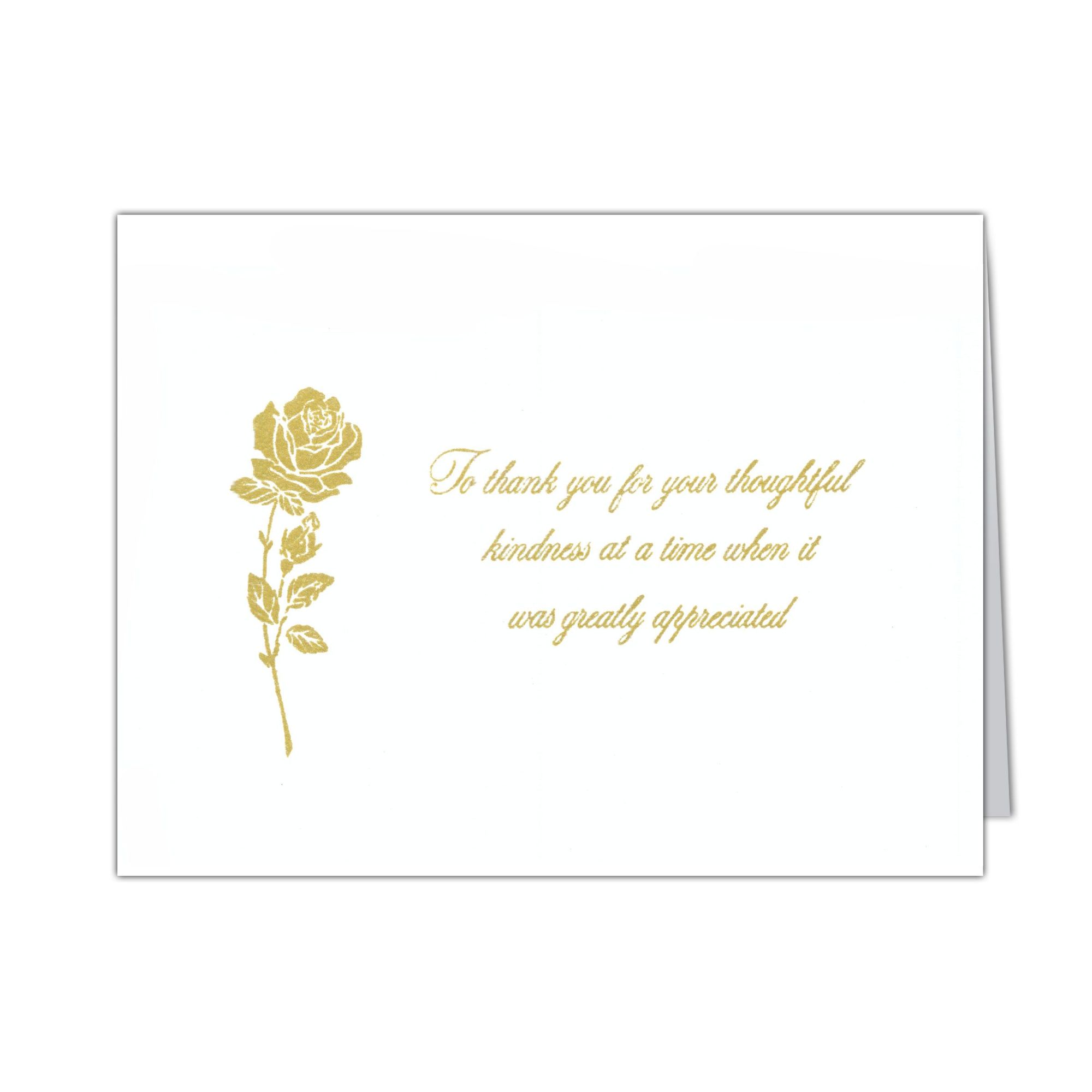 203 Acks - Gold Rose Acknowledgment