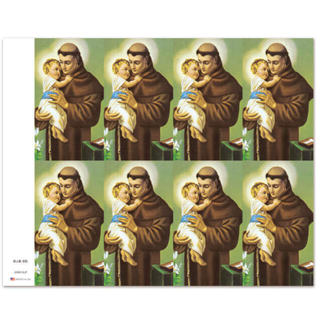 St. Anthony 8-up Prayer Cards