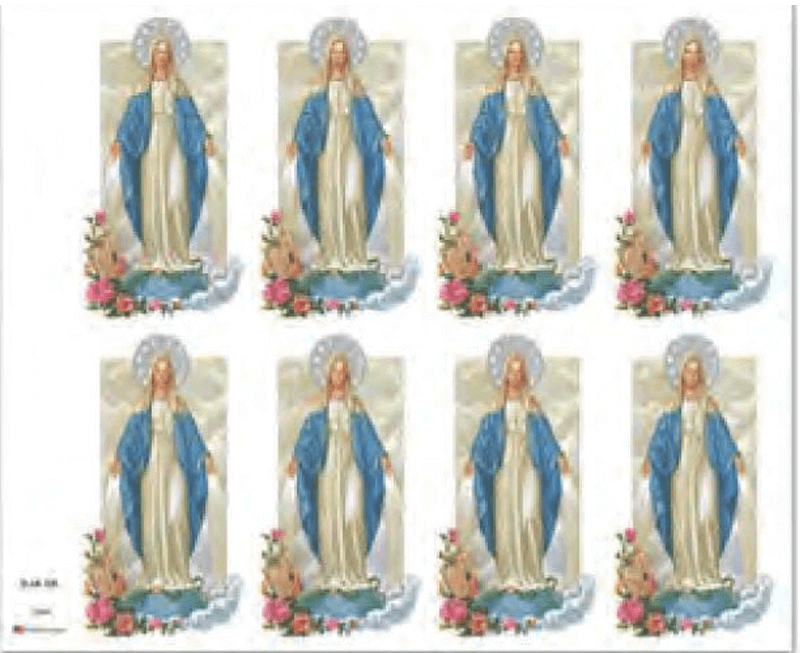 Miraculous Medal 8-up Prayer Cards