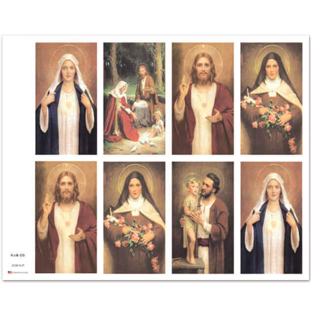 223M Assorted Subjects 8-up Prayer Cards