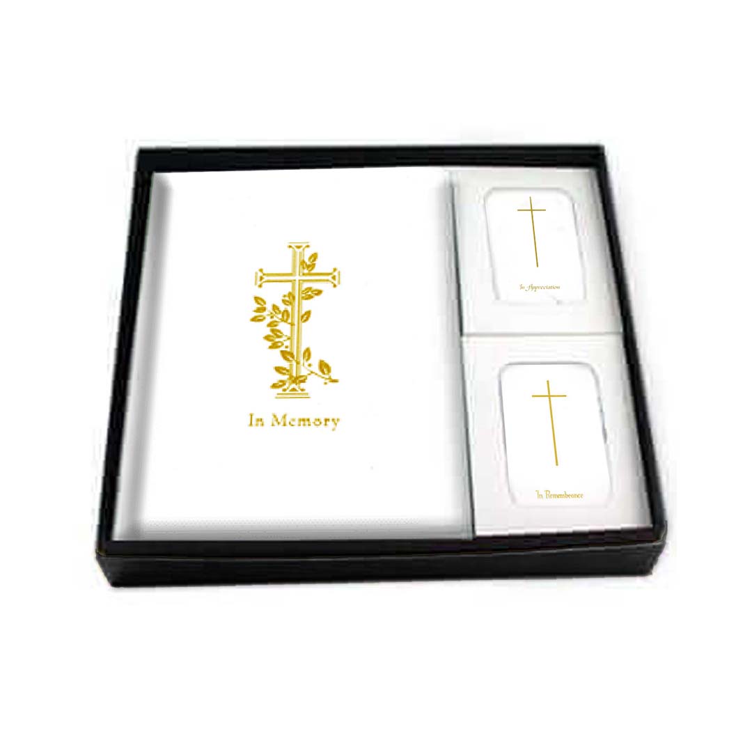 Gold Cross Register Book Box Set