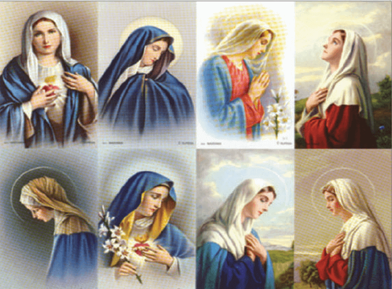 Madonna 8-up Prayer Cards Madonna 8-up Prayer Cards