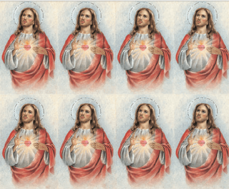 Sacred Heart of Jesus 8-up Prayer Cards Sacred Heart of Jesus 8-up Prayer Cards