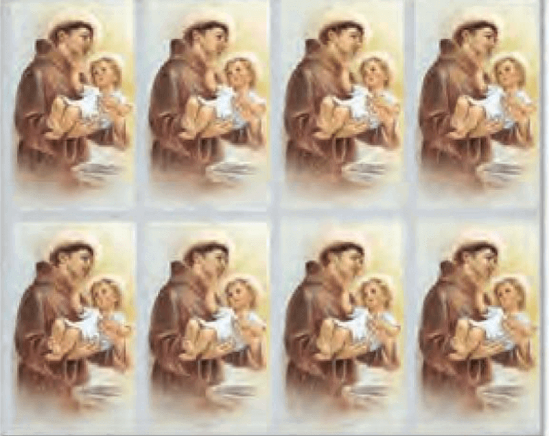St. Anthony 8-up Prayer Cards