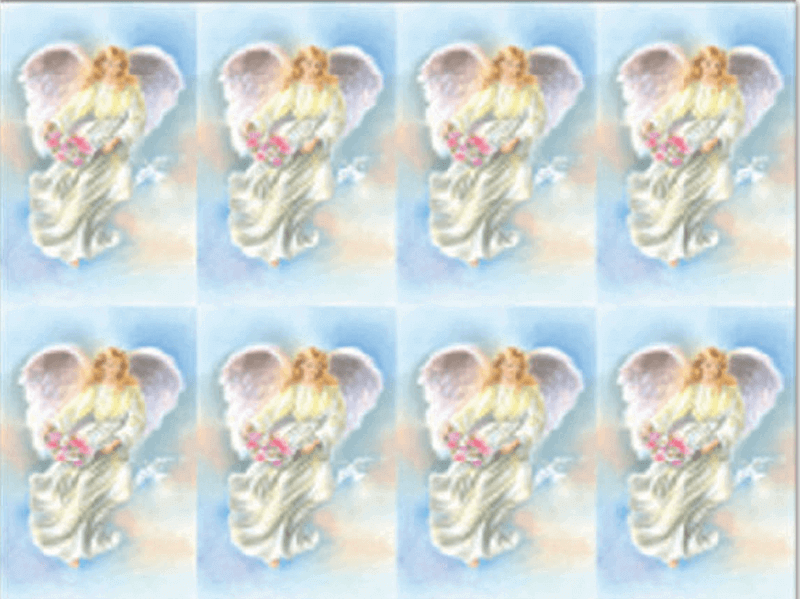 Ascending Angel 8-up Prayer Cards