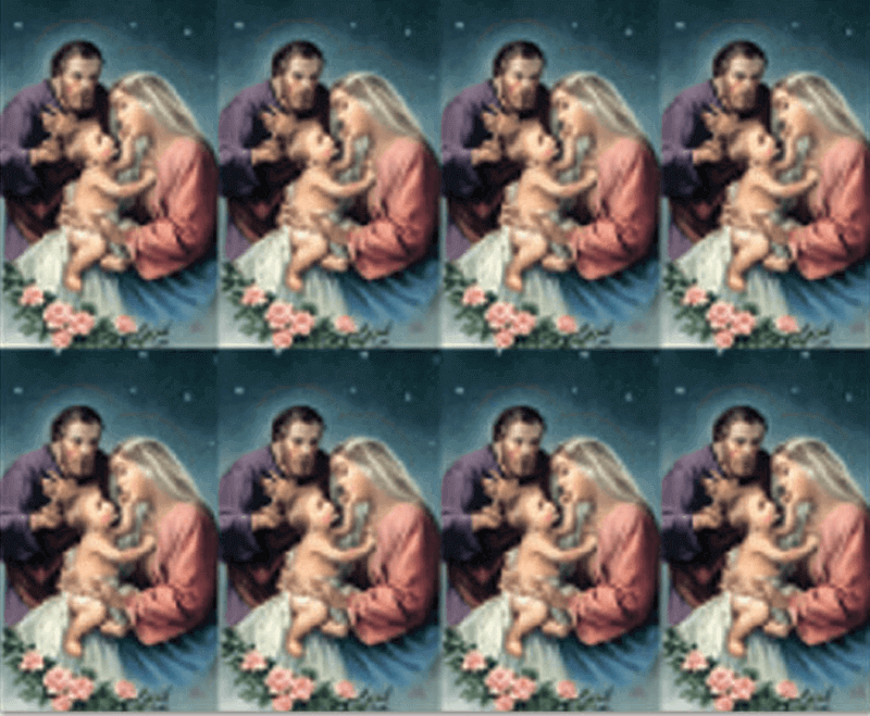Holy Family 8-up Prayer Cards Holy Family 8-up Prayer Cards