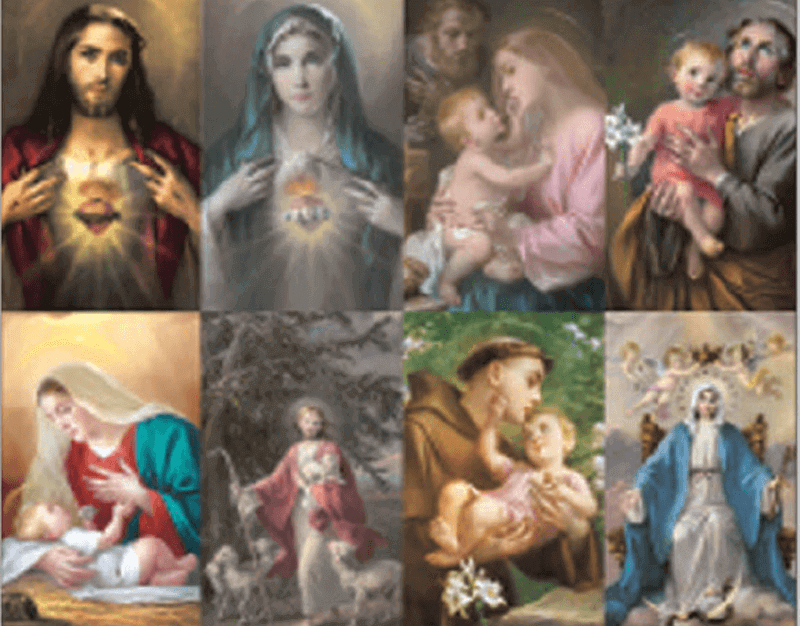 Simeone Series 8-up Prayer Cards Simeone Series 8-up Prayer Cards