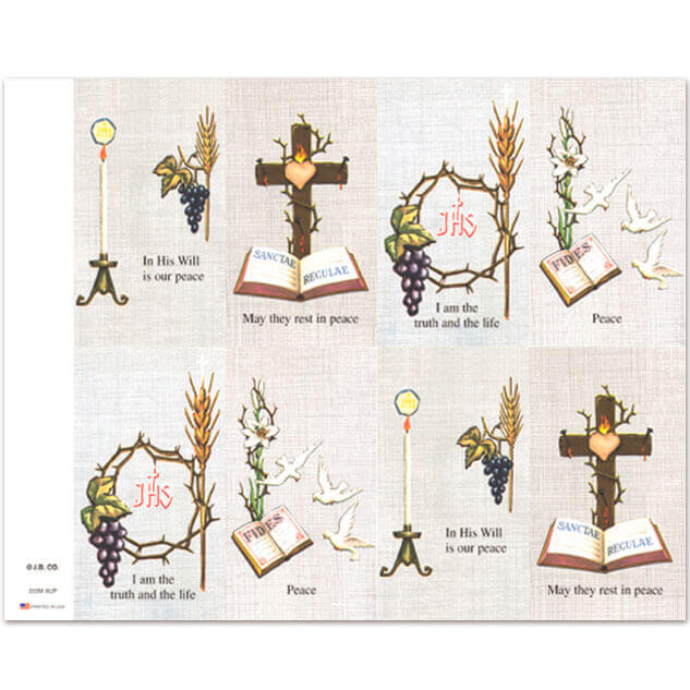 255M Assorted Subjects 8-up Prayer Cards