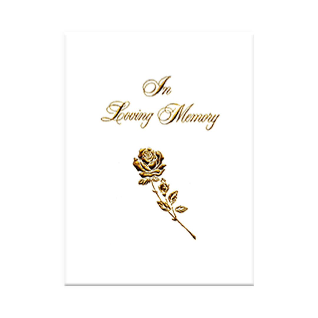 Gold Rose Register Book