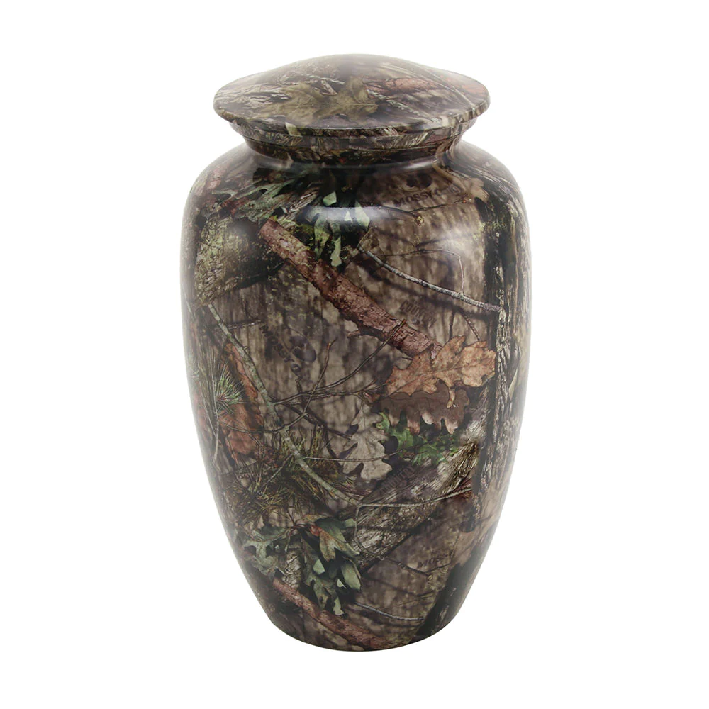 Mossy Camo Aluminum Urn