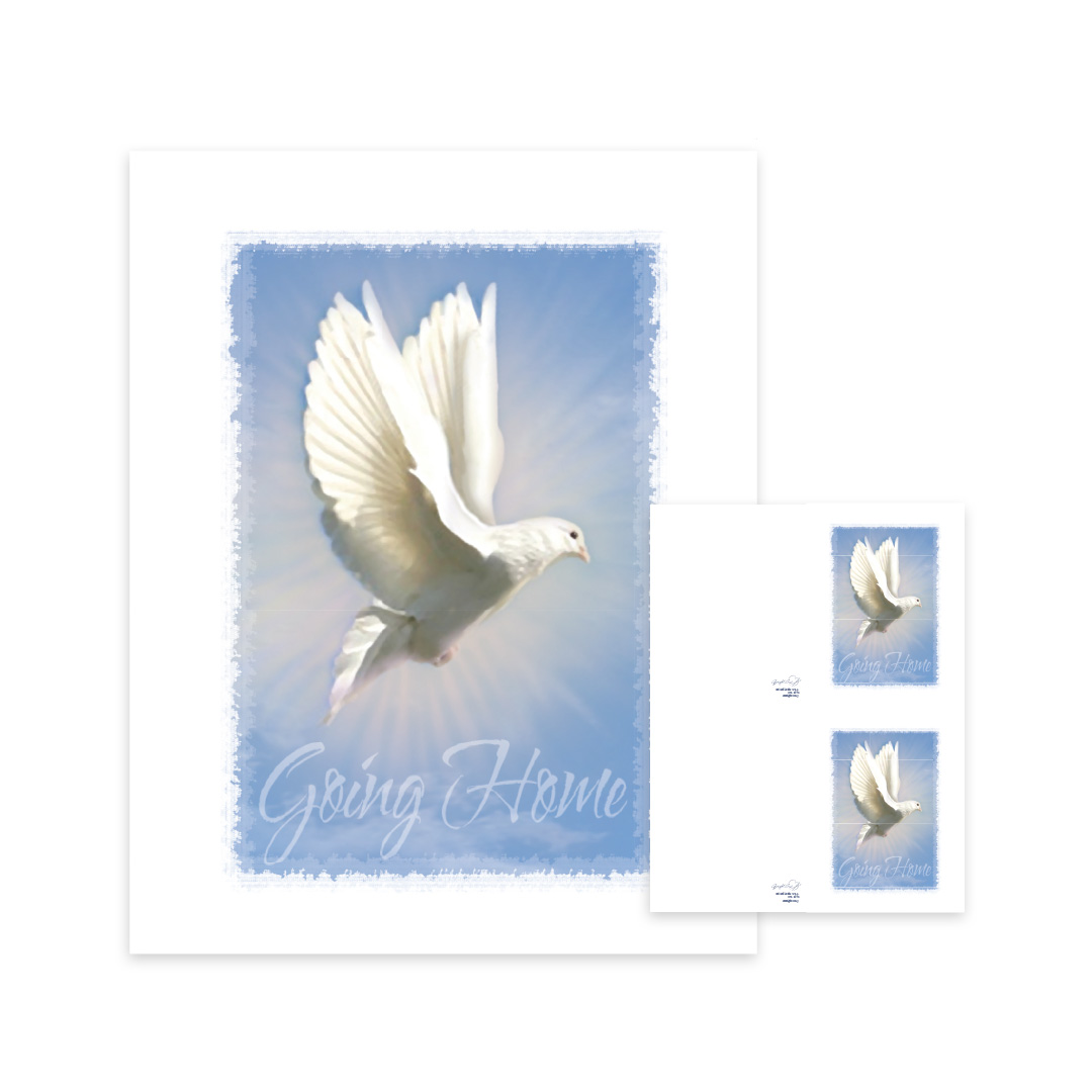 Going Home (Dove) Memorial Folders