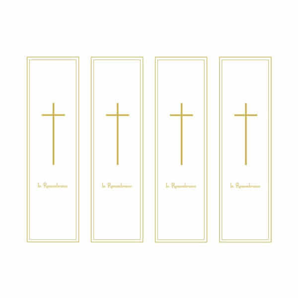 Gold Cross Bookmark
