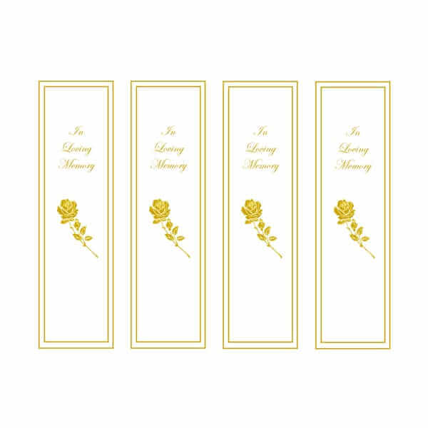 Gold Rose Bookmark Gold Rose Bookmark
