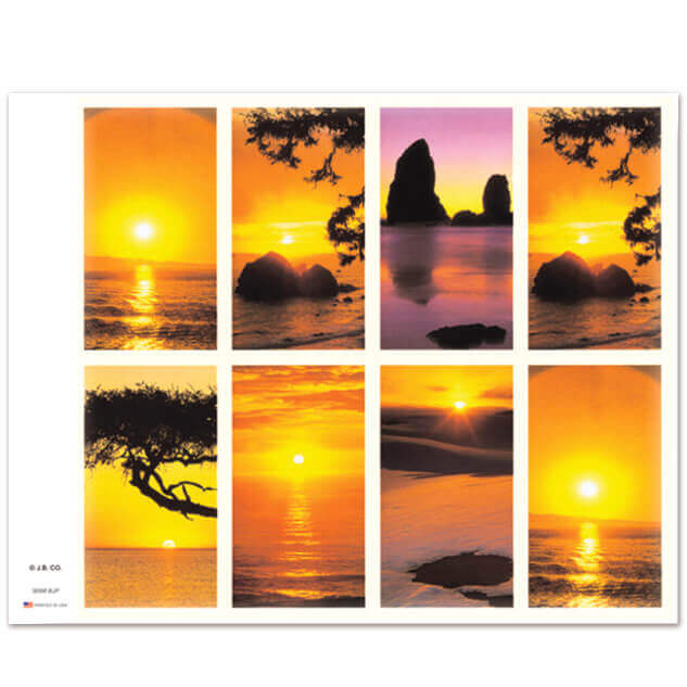 Sunsets 8-up Prayer Cards