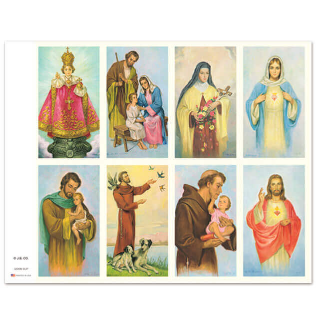 3200M Assorted Subjects 8-up Prayer Cards