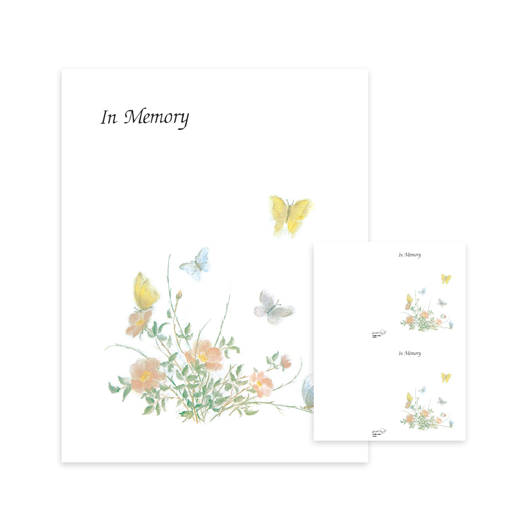 Butterflies Memorial Folders