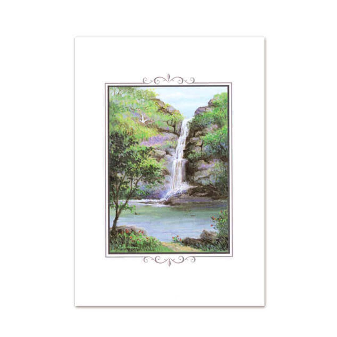 Cascading Falls Mid-Size Memorial Folders