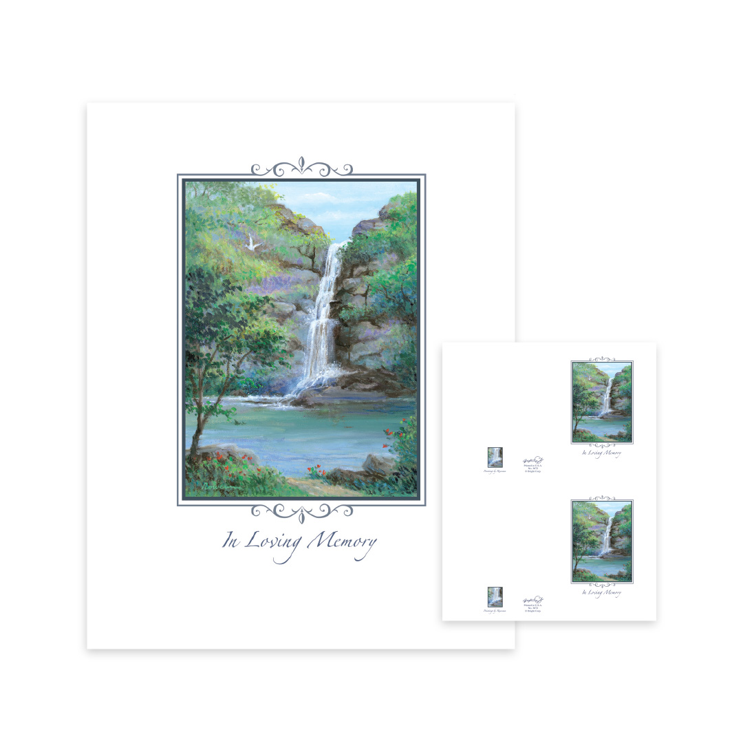 Cascading Falls Memorial Folders