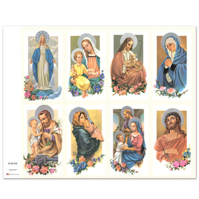 402M Assorted Subjects 8-up Prayer Cards 402M Assorted Subjects 8-up Prayer Cards