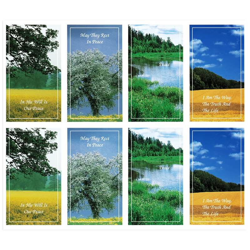 Nature Scenes with Bible Verses 8-up Prayer Cards Nature Scenes with Bible Verses 8-up Prayer Cards