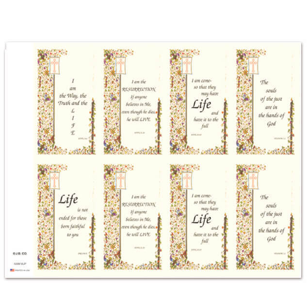 Scriptures 8-up Prayer Cards