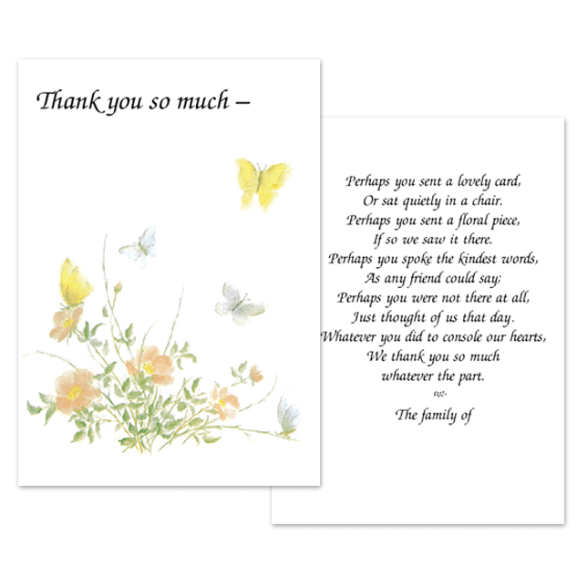 Butterflies Acknowledgment