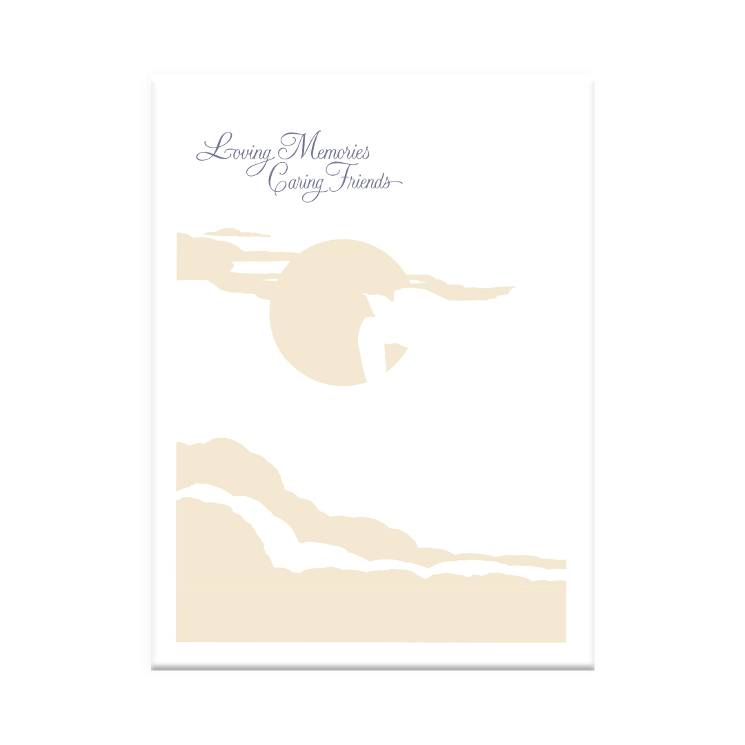 Loving Memories Caring Friends - Embossed Cover Register Book Loving Memories Caring Friends - Embossed Cover Register Book