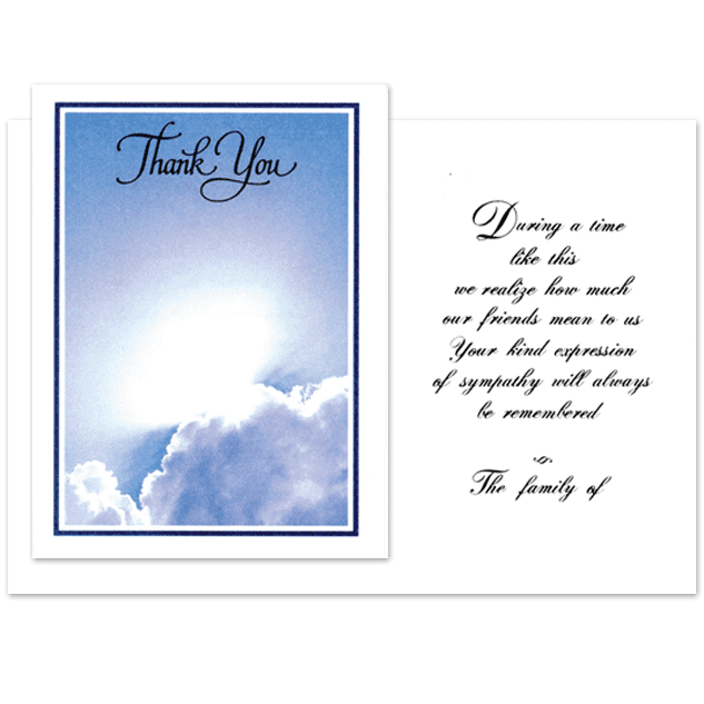 Fluffy Clouds Acknowledgment