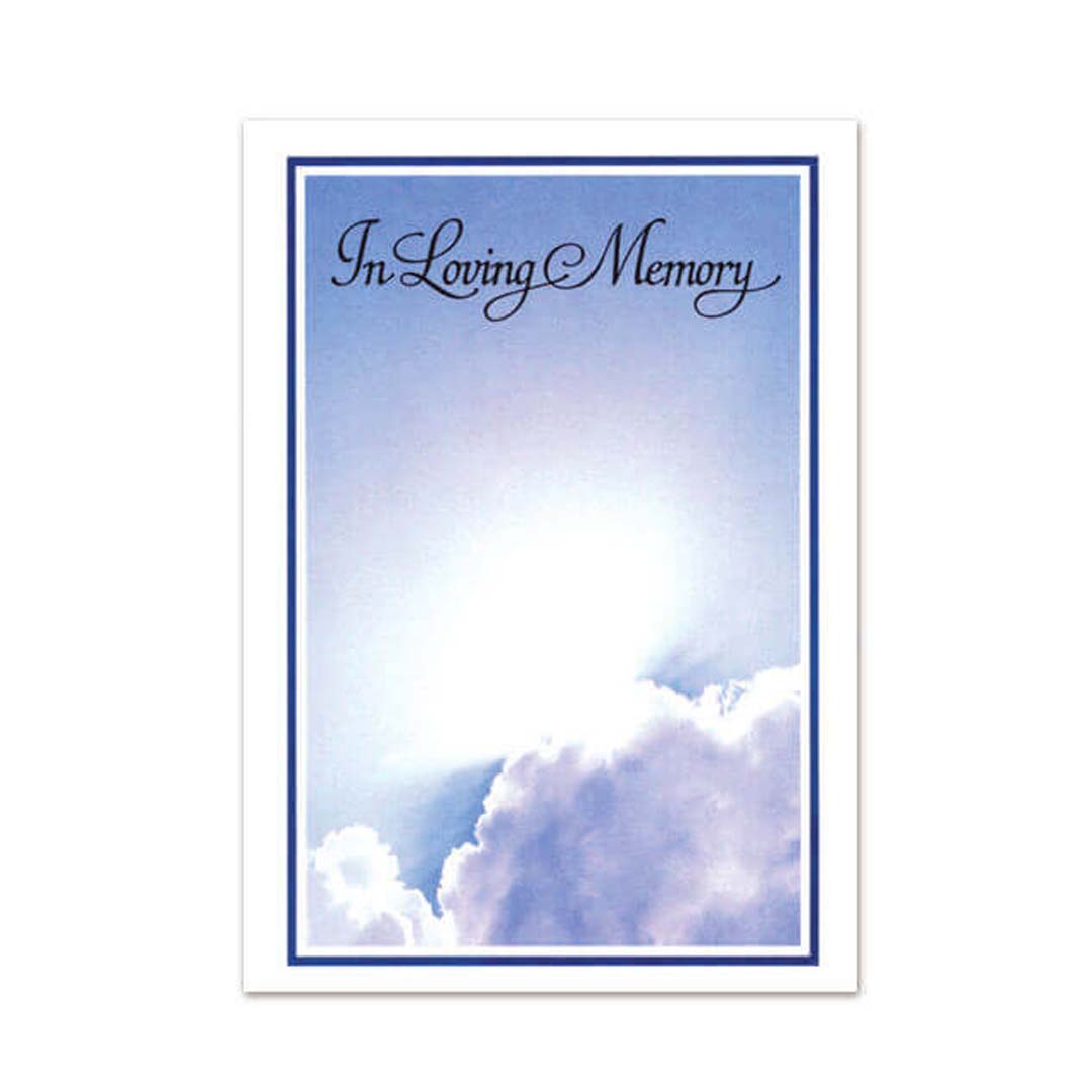 Fluffy Clouds Mid-Size Memorial Folders