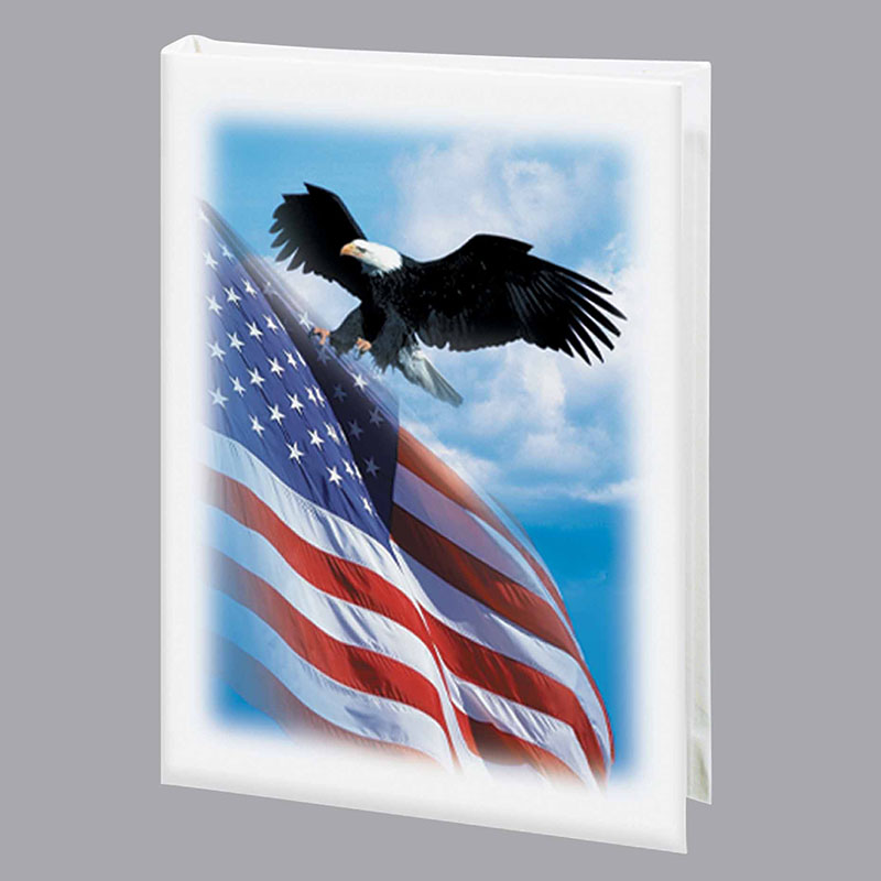 Patriotic White Register Book