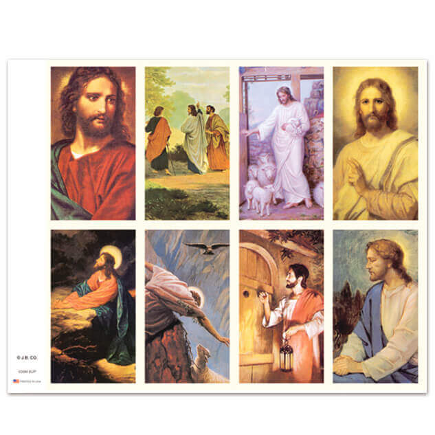 Assorted Subjects 8-up Prayer Cards