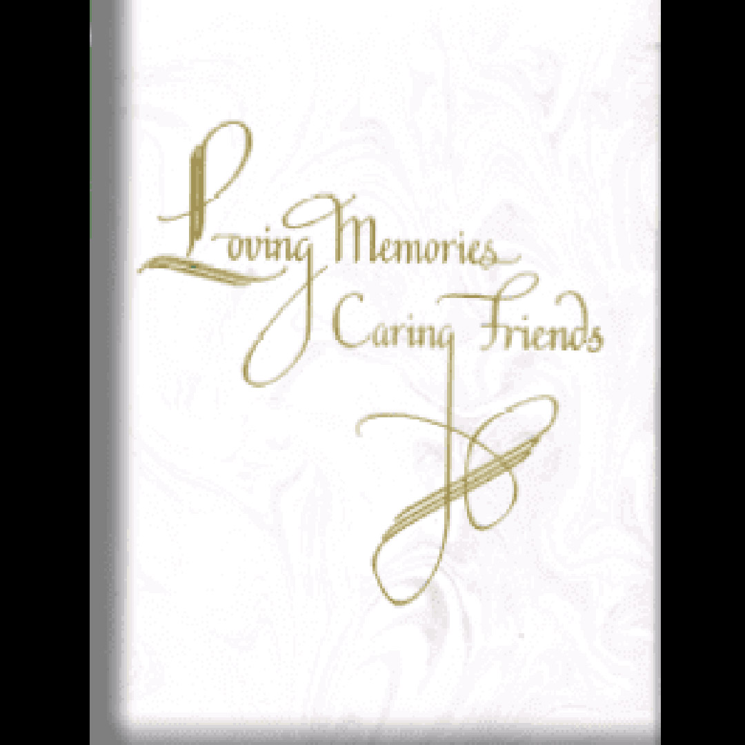Loving Memories Caring Friends 16-Ring Register Book