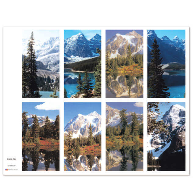 Mountain Scenes 8-up Prayer Cards Mountain Scenes 8-up Prayer Cards