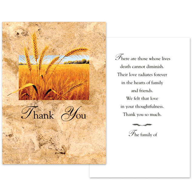 Wheat Acknowledgment