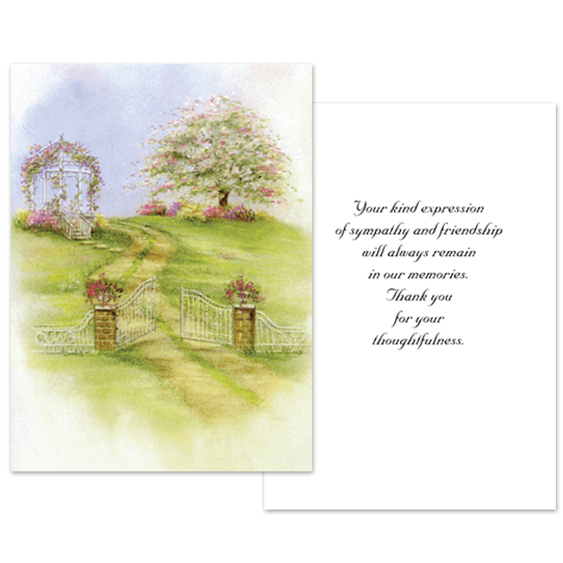 Garden Gate Acknowledgment