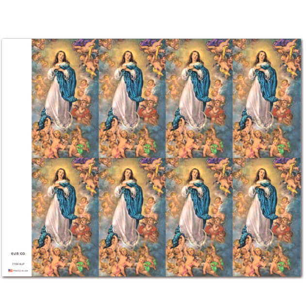 Immaculate Conception 8-up Prayer Cards