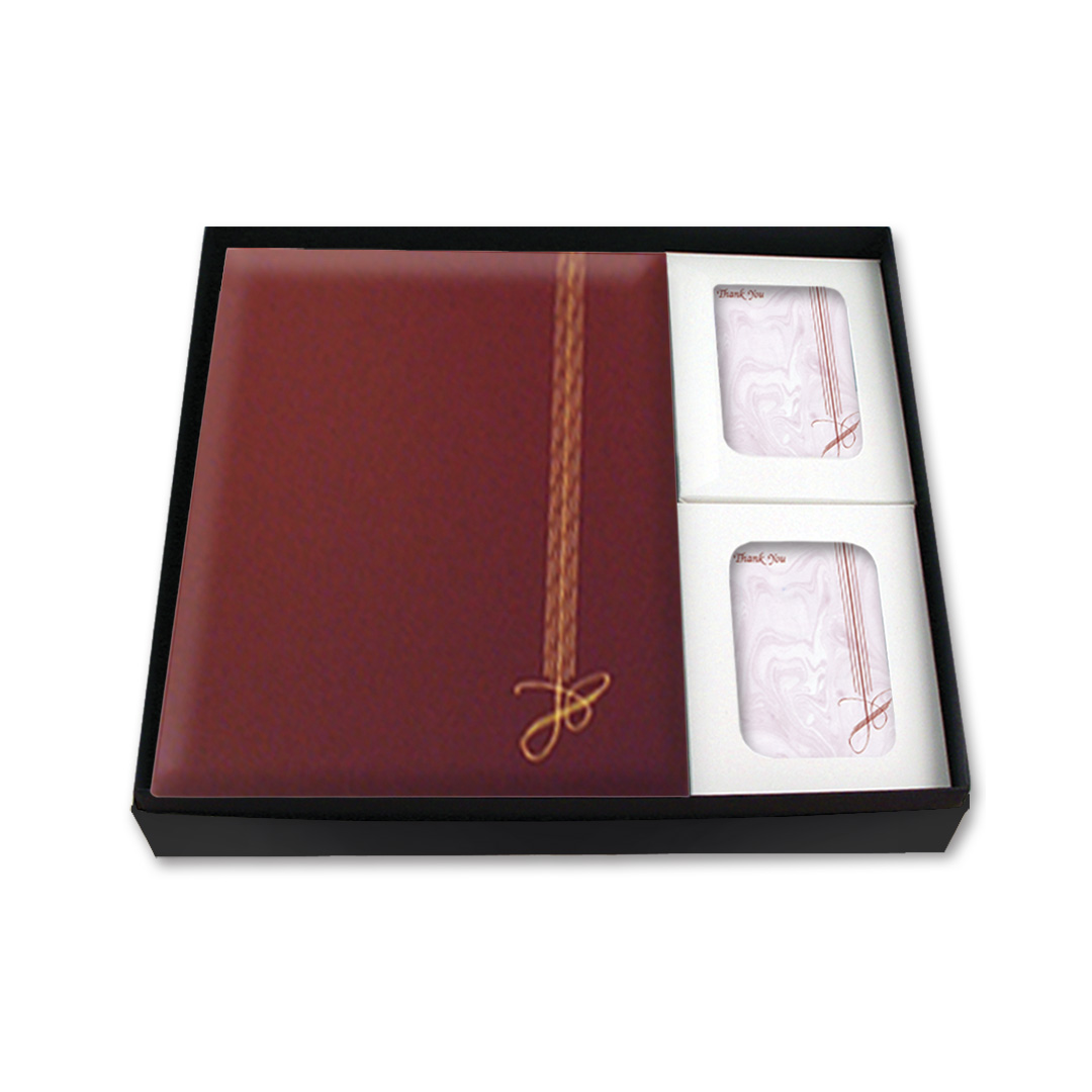 New Traditions (Maroon) Register Book Box Set